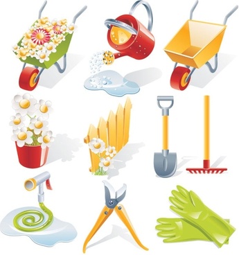 345x368 Garden Tools Vector Free Vector Download
