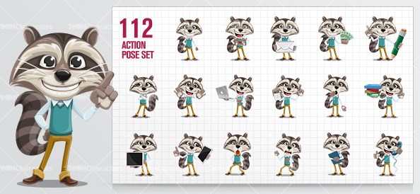 594x274 Various Vector Cartoon Characters