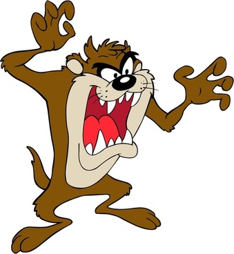 Looney Toons Taz Free Vector Download 339x368 Looney Toons Taz Free Vector Download