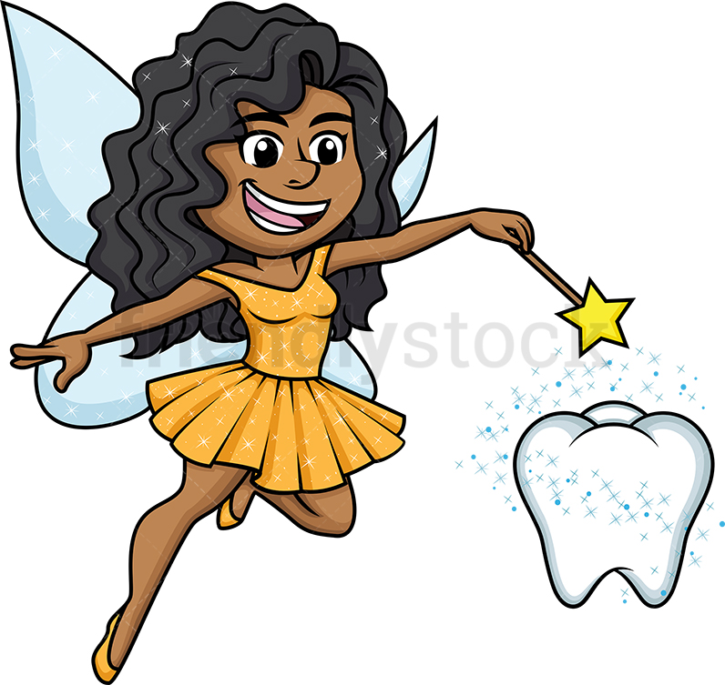 796x753 Black Tooth Fairy Cartoon Clipart Vector