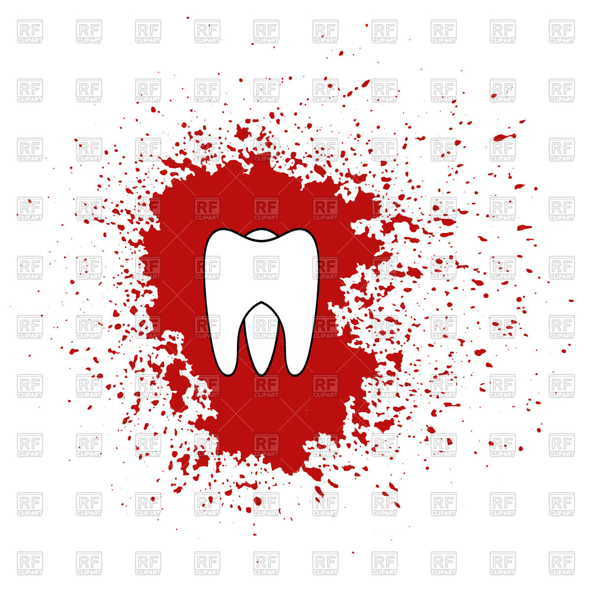 Bloody Tooth Icon Vector Image Of Healthcare, Medical 1200x1200 Bloody Tooth Icon Vector Image Of Healthcare, Medical
