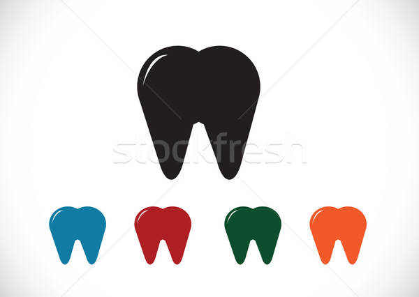 Tooth Icon Vector Illustration Kiddaikiddee 600x426 Tooth Icon Vector Illustration Kiddaikiddee