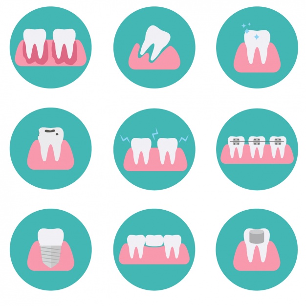 Tooth Icons Collection Vector Free Download 626x626 Tooth Icons Collection Vector Free Download