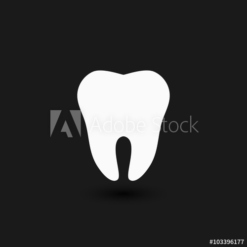 Tooth Logo Tooth Icon Vector Tooth White Tooth On A Black 500x500 Tooth Logo Tooth Icon Vector Tooth White Tooth On A Black