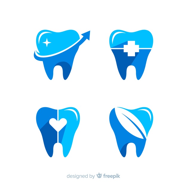626x626 Flat Dental Clinic Logo Vector Free Download