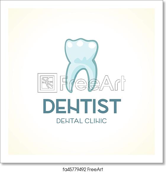 561x581 Free Art Print Of Dentist Logo Template Healthy Teeth Dental