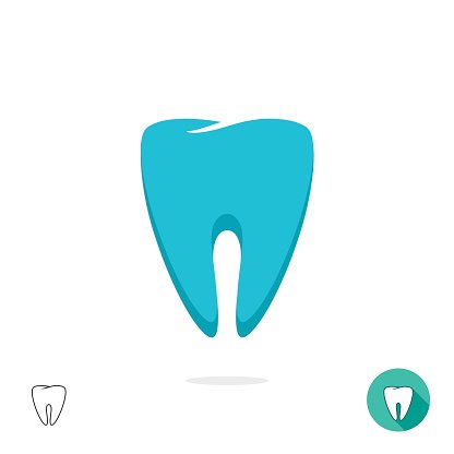 416x416 Tooth Logo Vector Symbol Isolated, Flat Outline Linear Premium