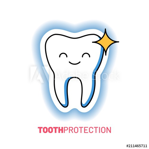 500x500 Professional Teeth Cleaning And Protection Logo Happy And Shiny