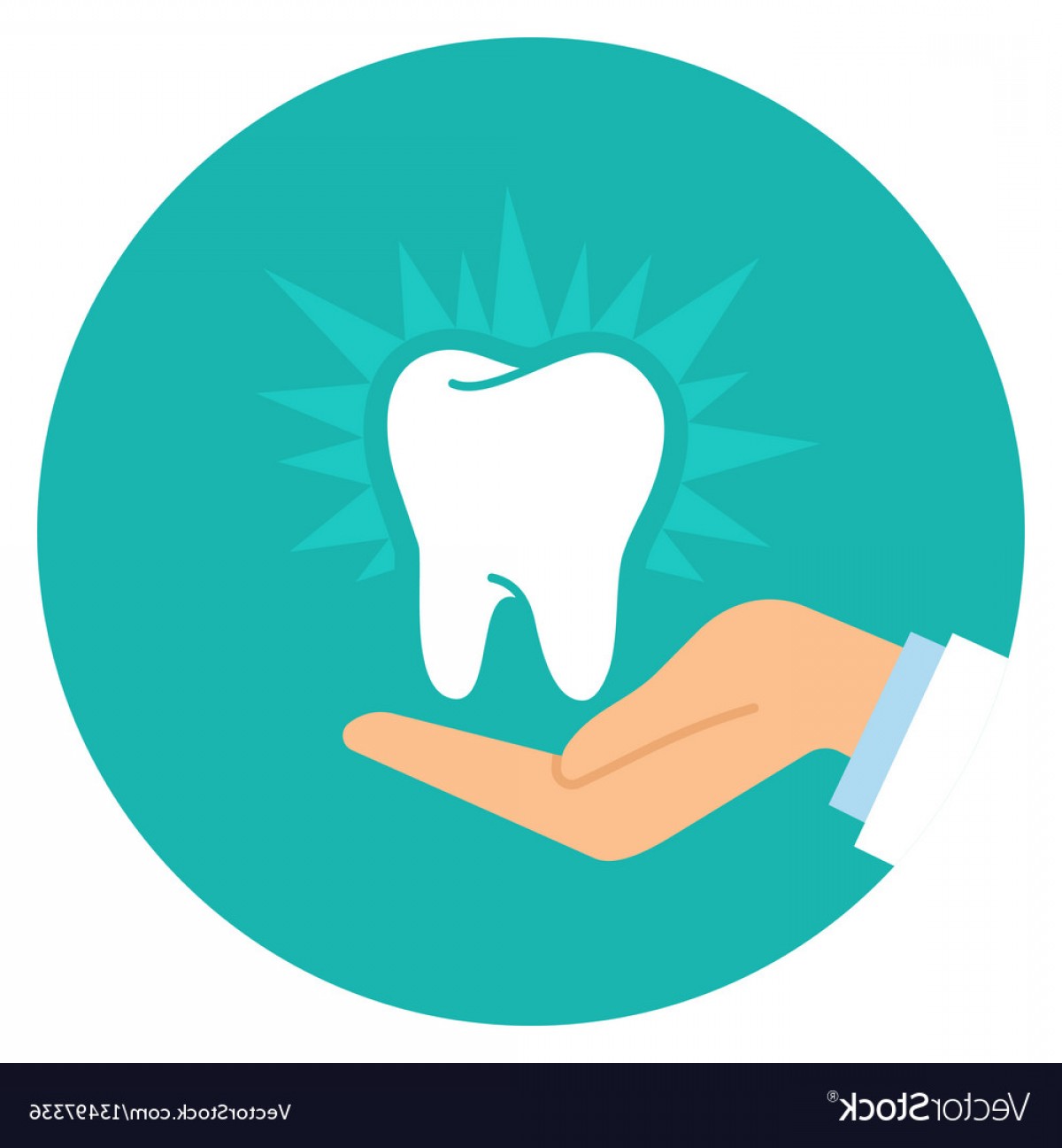 1200x1296 Cartoon Doctor Hand And Healthy Tooth Vector Soidergi