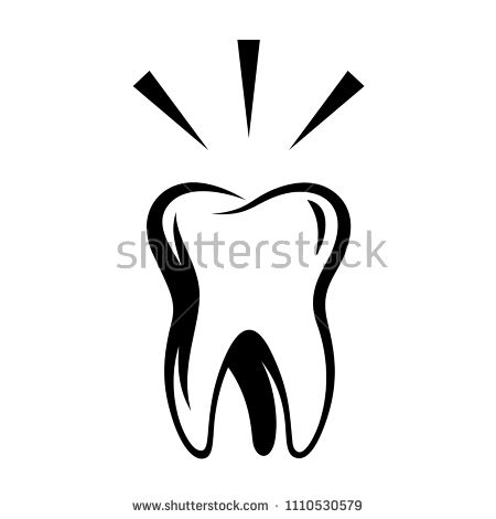 450x470 Tooth Vector Silhouette Tooth Icon Vector Best Black And White