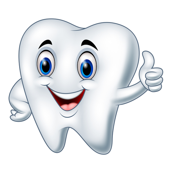 600x600 Funny Cartoon Tooth Vector Illustration Free Download