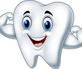 280x235 Funny Cartoon Tooth Vector Illustration Molares Tooth