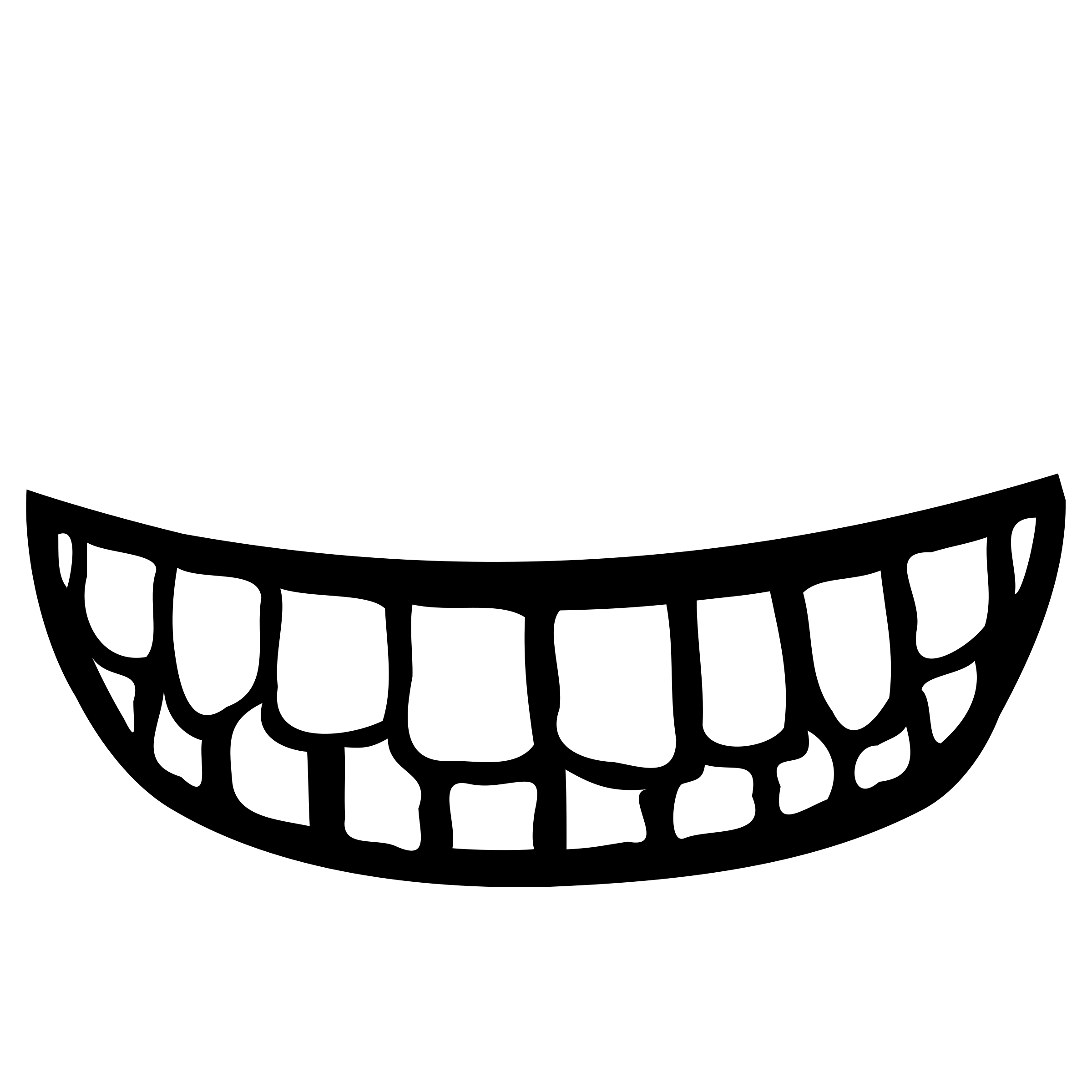 2400x2400 Mouth Full Of Teeth Vector Image