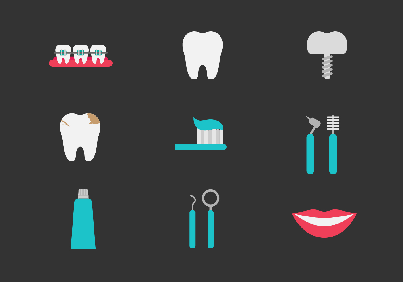 1400x980 Teeth Free Vector Art