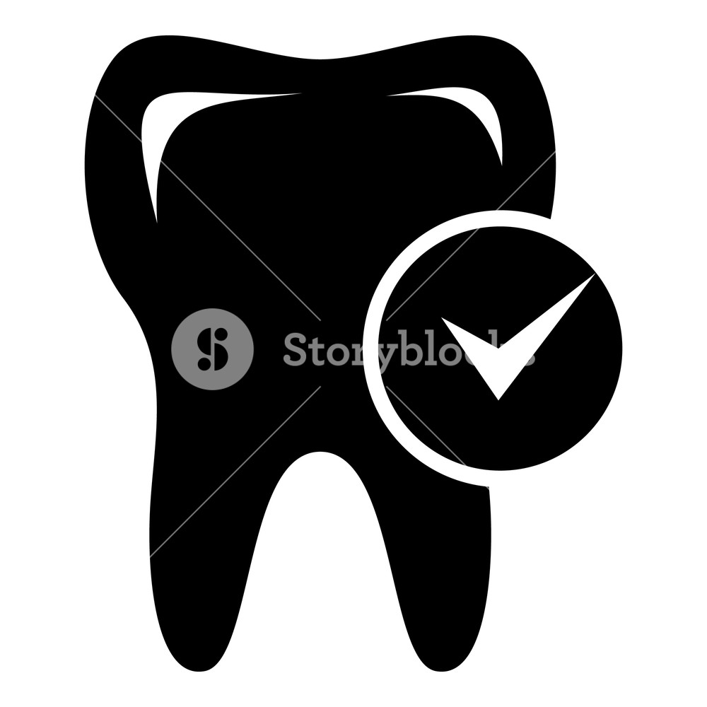 1000x1000 Cavity Tooth Icon Simple Illustration Of Cavity Tooth Vector Icon