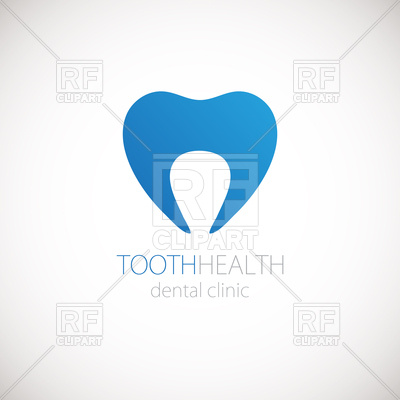 400x400 Dental Clinic Emblem With Symbolic Tooth Vector Image
