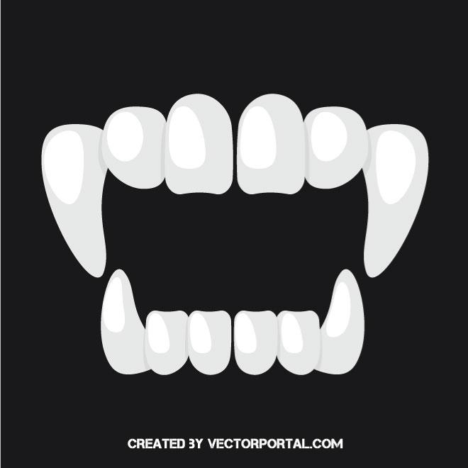 660x660 Sharp Teeth Vector Image