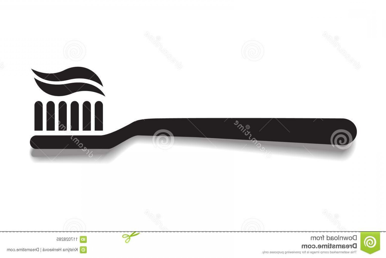 1560x1044 Simple Black Toothbrush Vector Icon Shadow Dentist Dent Simple