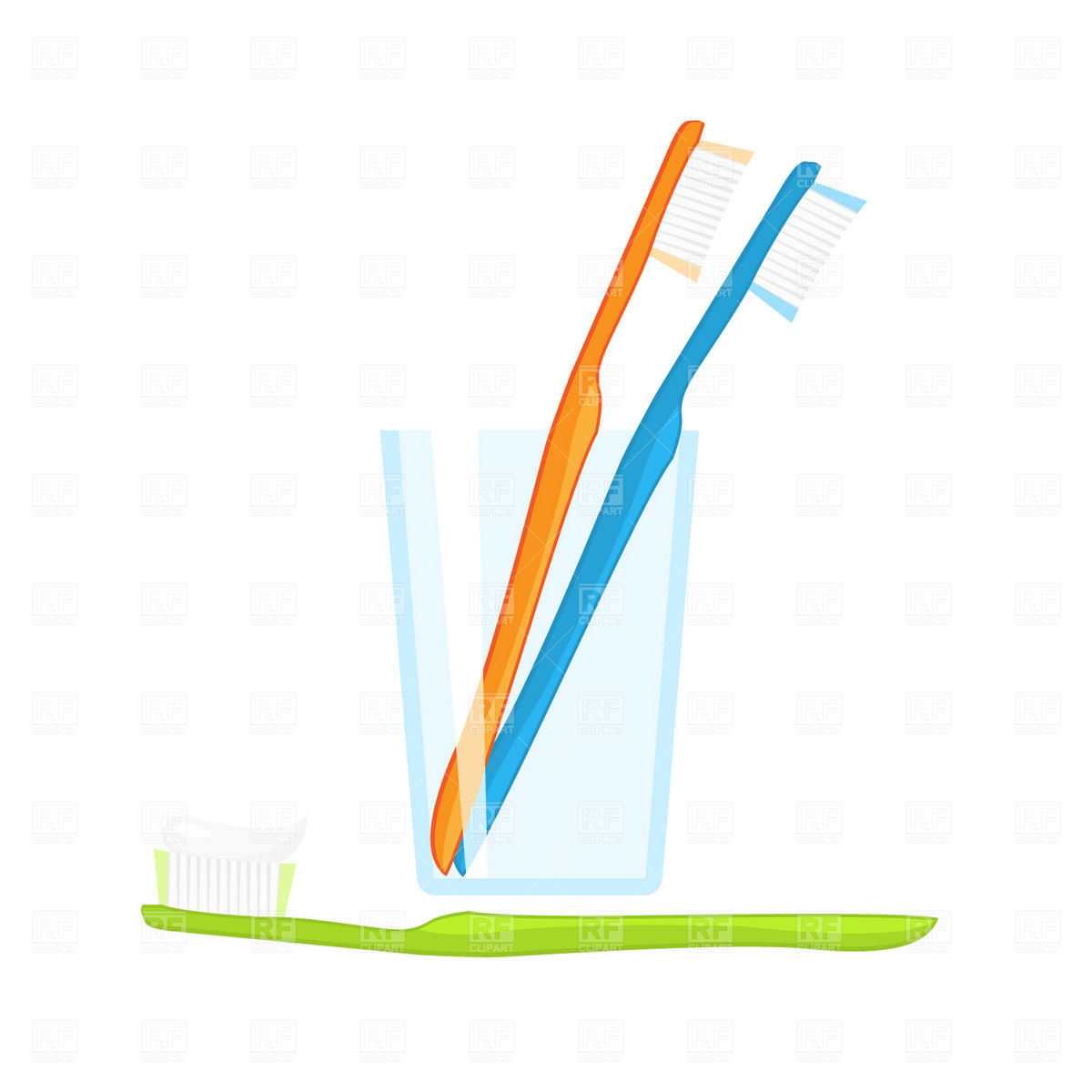 1200x1200 Toothbrush In Glass Vector Image Of Healthcare, Medical Prague