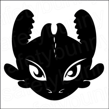 360x360 Toothless Decal Safety Bunny's Decal Shop Online Store Powered