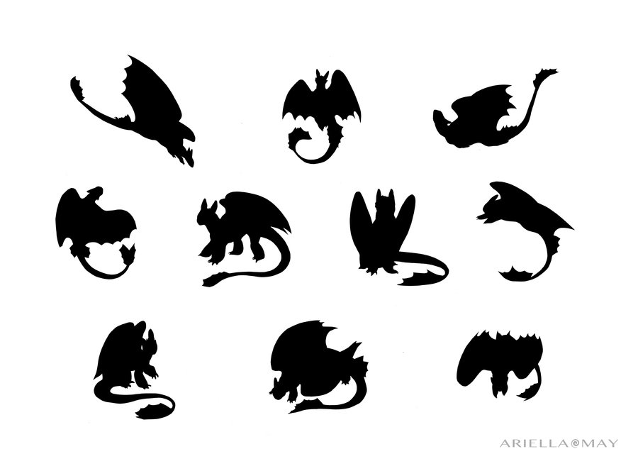 900x664 Toothless Dragon Silhouette