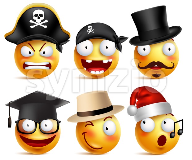 620x516 Funny Smiley Face Vector Set Of Toothless Pirate Vector