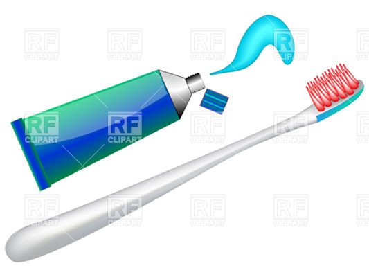 533x400 Toothbrush And Open Tube Toothpaste Vector Image Of Healthcare