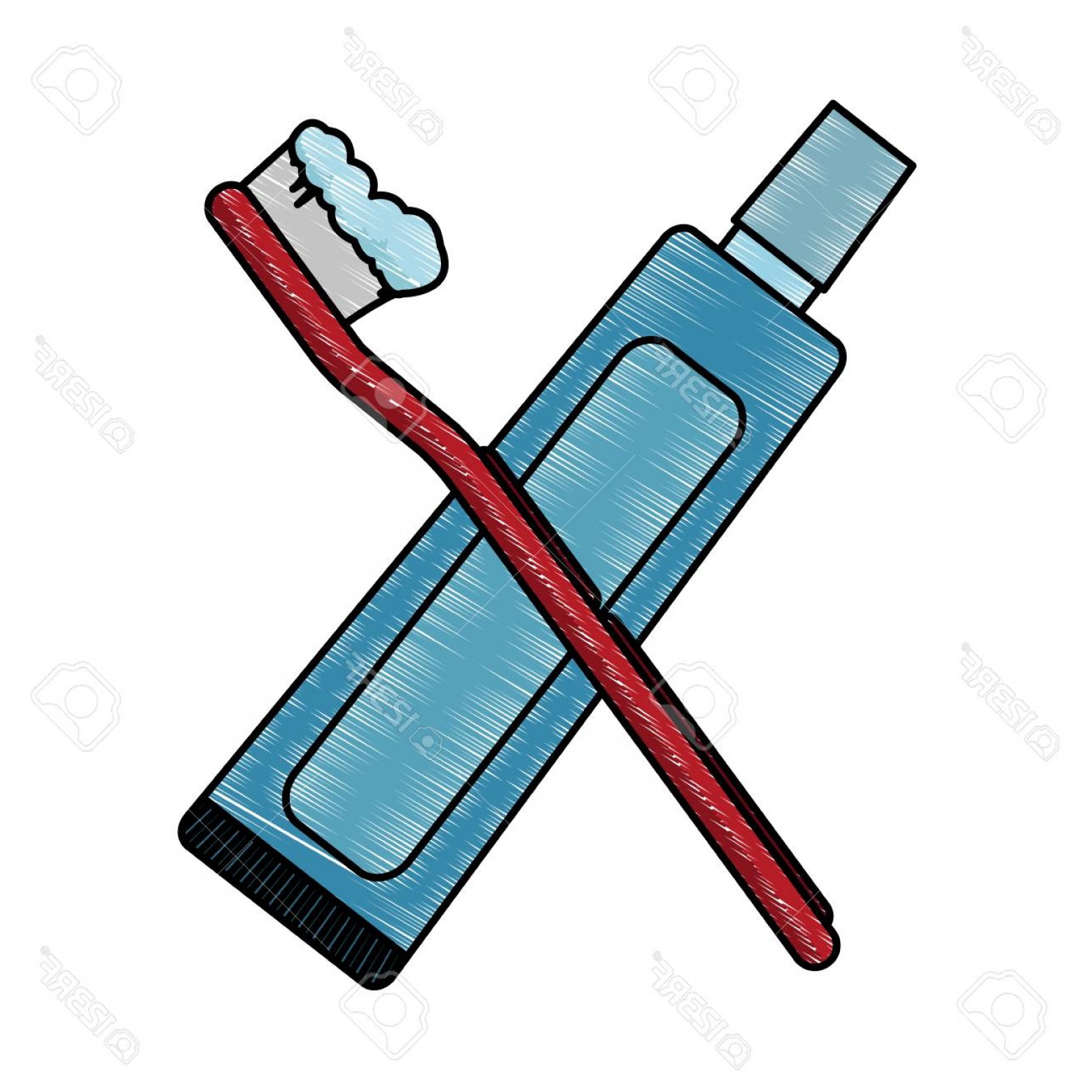 1560x1560 Toothpaste Vector Graphics Catamart