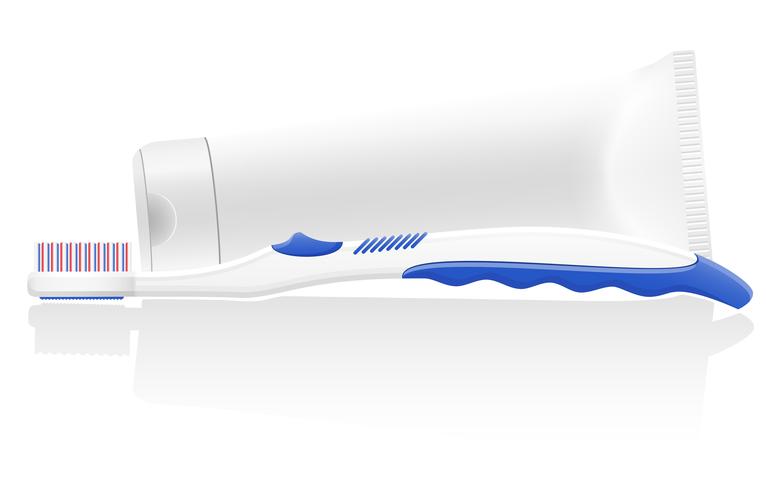 766x490 Toothbrush And Toothpaste Vector Illustration