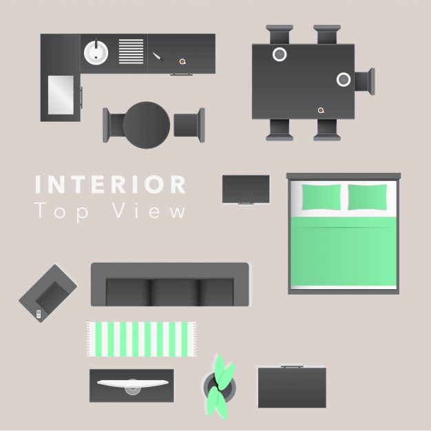 House Interior Top View Vector Free Download 626x626 House Interior Top View Vector Free Download