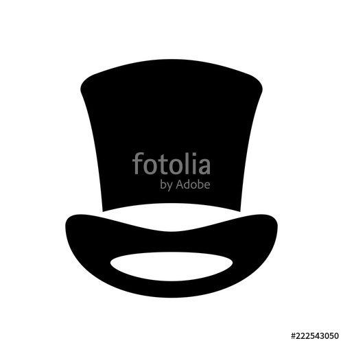 500x500 Old Top Hat Vector Icon Stock Image And Royalty Free Vector