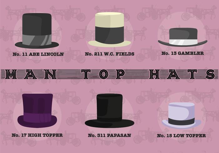 700x490 Man Top Hats Vector