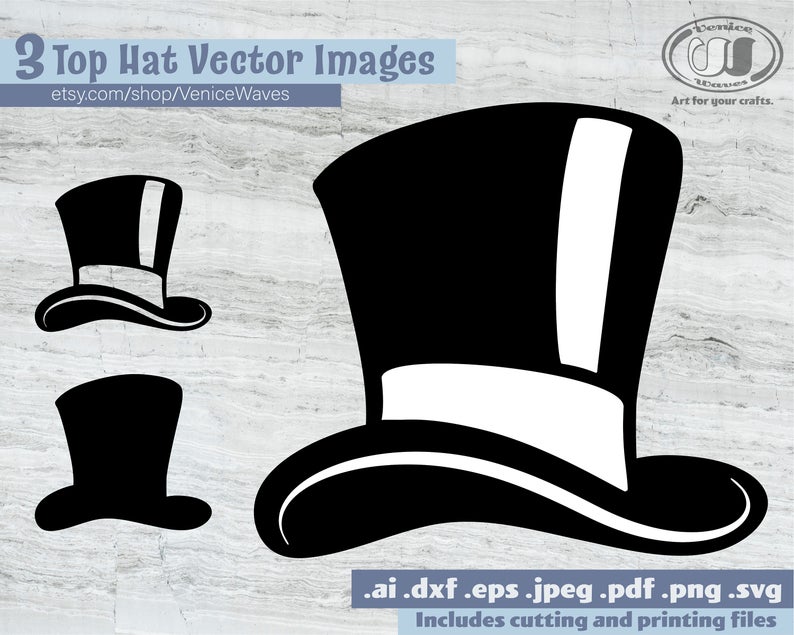 794x635 Top Hat Top Hat Top Hat Clipart Top Hat Pdf Etsy