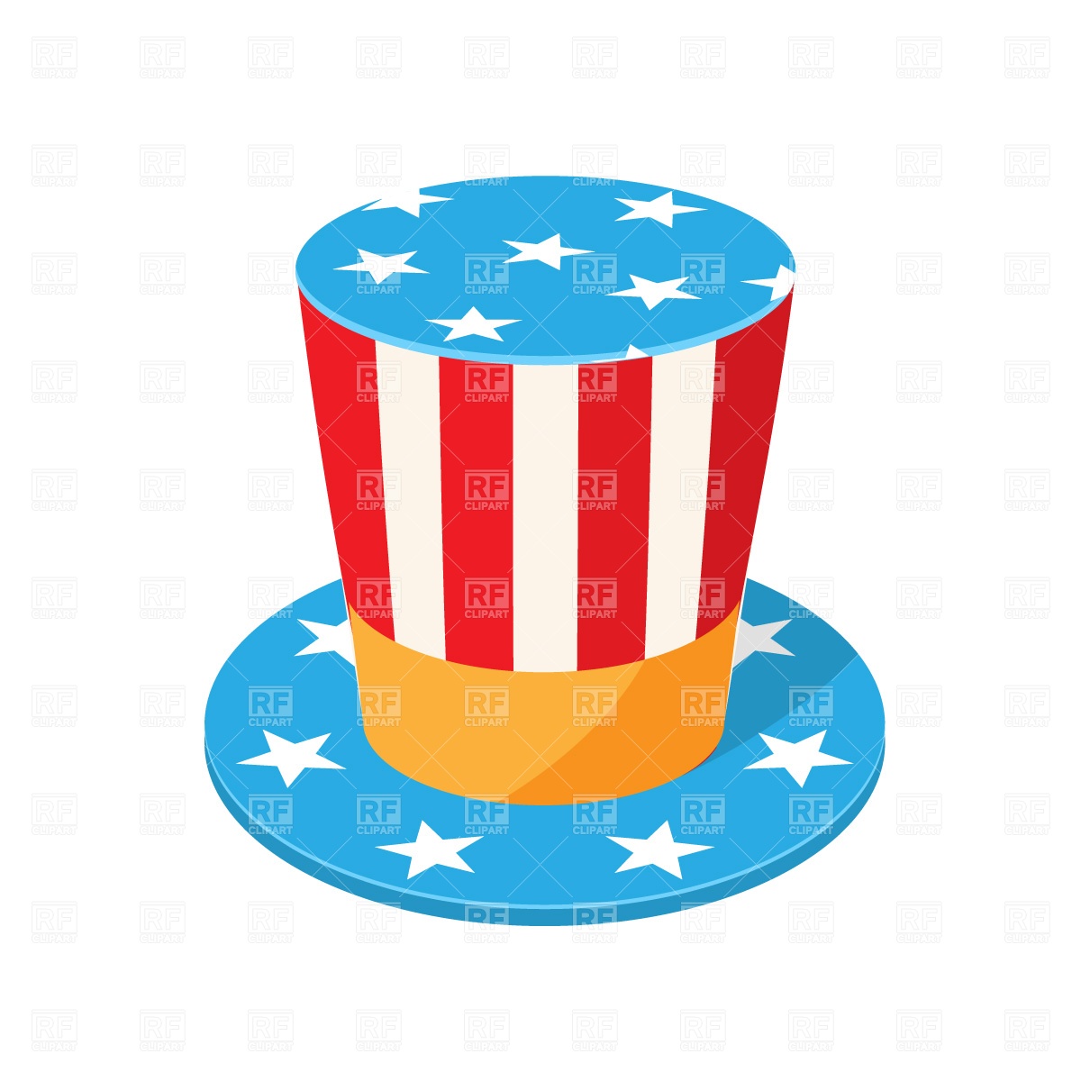 1200x1200 Uncle Sam Top Hat Free Vector Image Vector Artwork Of Beauty