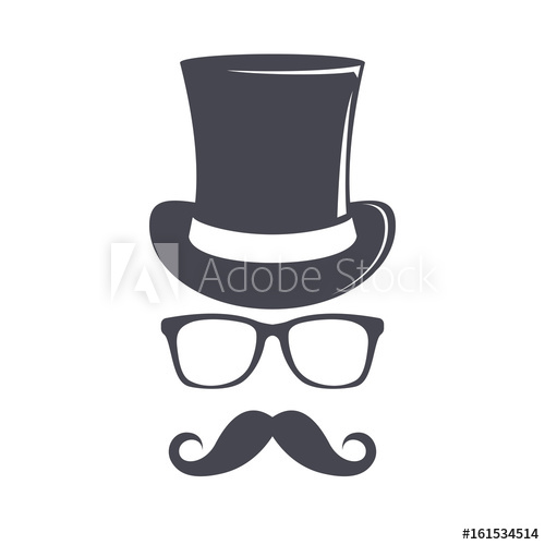 500x500 Vintage Top Hat Cylinder Hat Illustration Top Hat Vector Icon