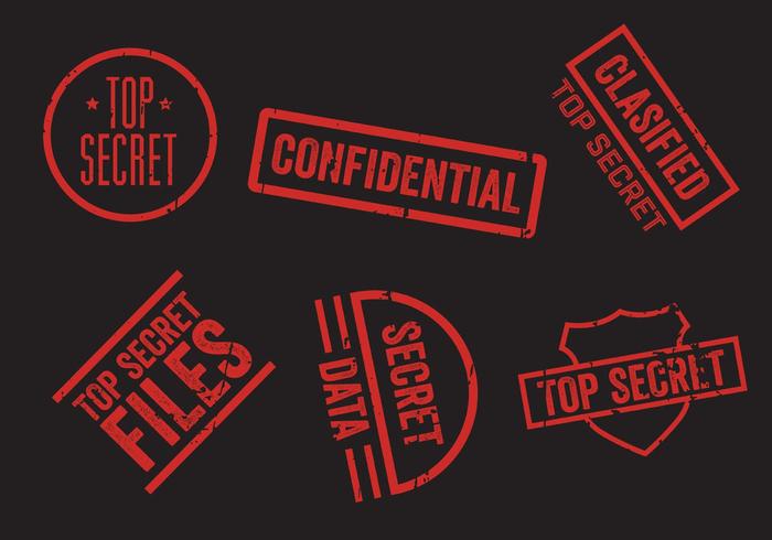 Top Secret Stamp Vector Set 700x490 Top Secret Stamp Vector Set