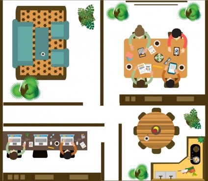 424x368 People Top View Free Vector Download