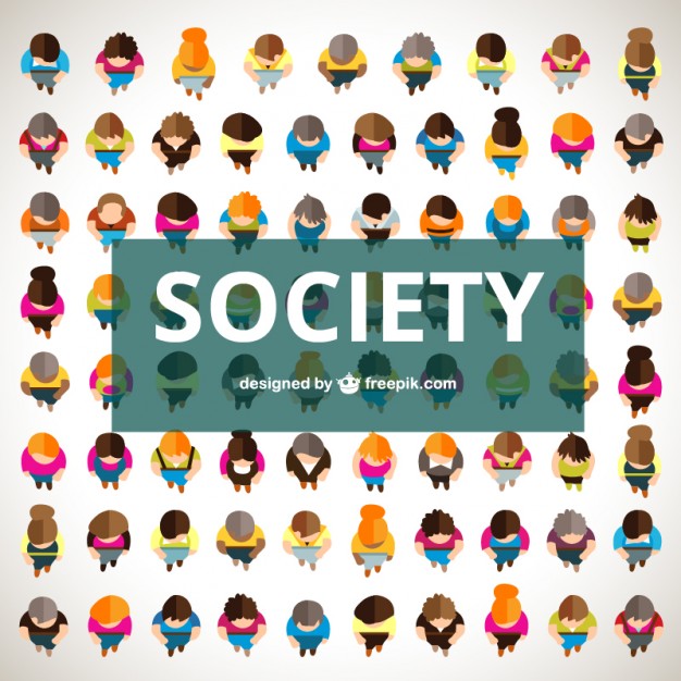 626x626 Society In Top View Vector Free Download
