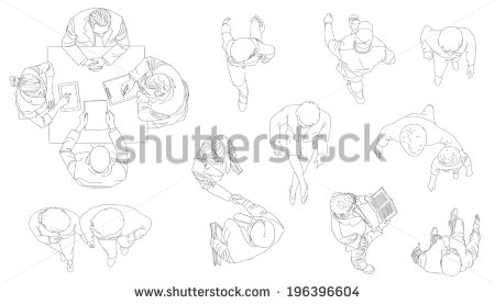 Top View Person Vector