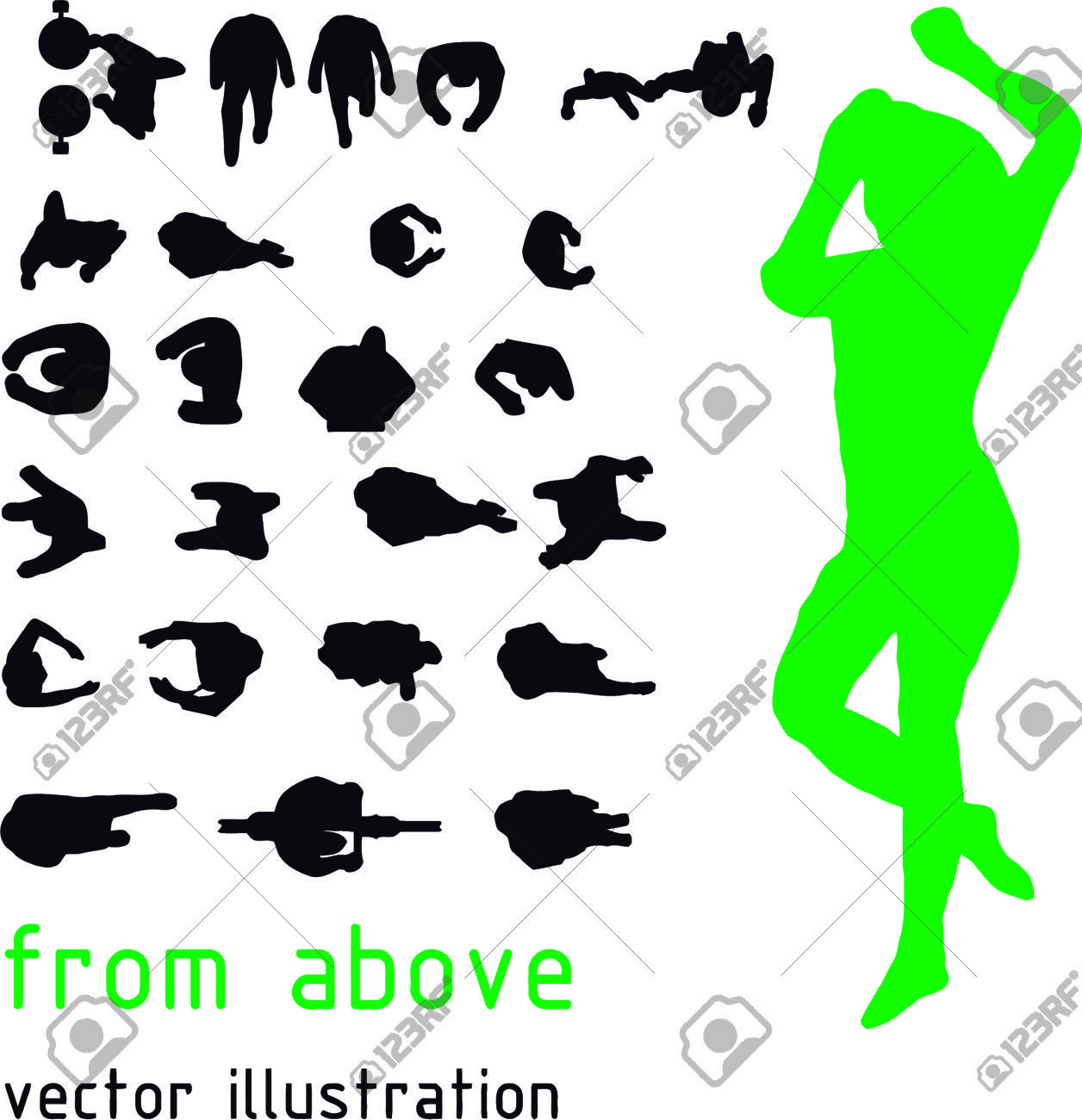 1256x1300 Image Result For Birds Eye Vector People Top People Top View