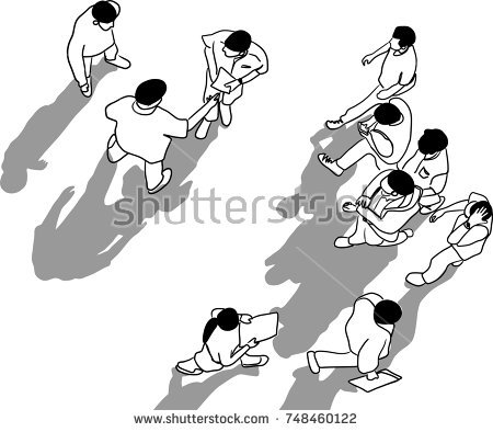 450x394 Top View Person Silhouette