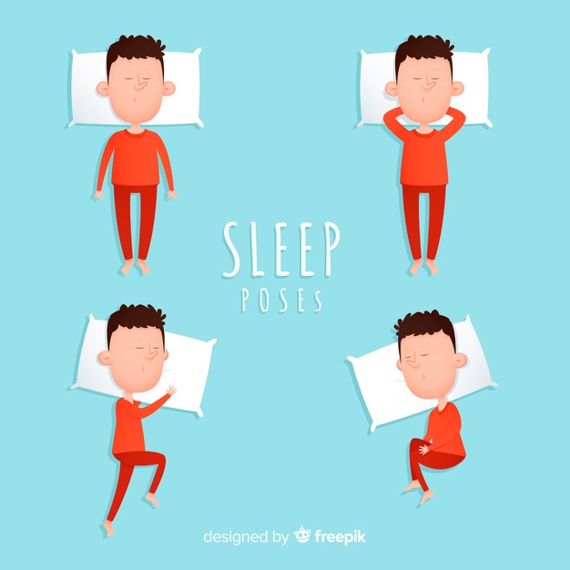 626x626 Top View Person Sleeping In Bed Vector Free Download