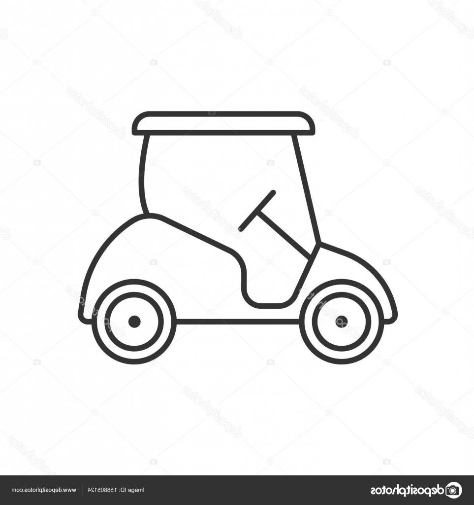 963x1024 Top Golf Cart Drawing Vector Design Free Vector Art, Images