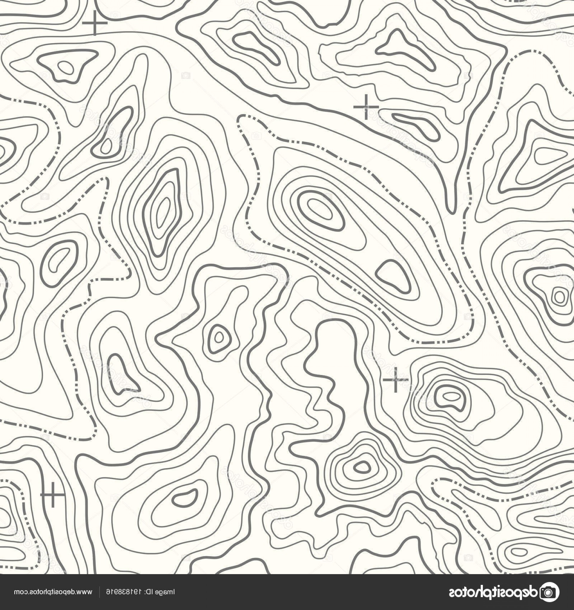 Topographic Map Vector at Collection of Topographic