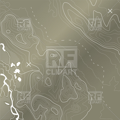 400x400 Topographic Map Vector Image Of Backgrounds, Textures, Abstract