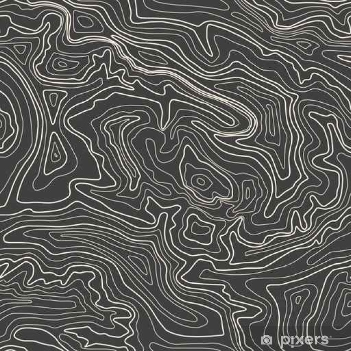 700x700 Topographic Map, Vector Illustration, Seamless Pattern Sticker