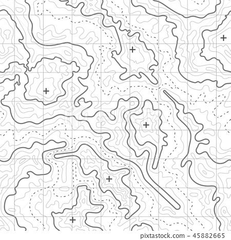 450x468 Topographic Map Vector Background With Mountain