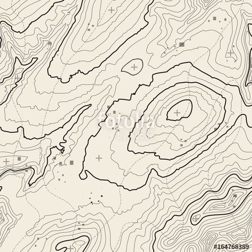 500x500 Seamless Pattern Topographic Map Background With Space For Copy