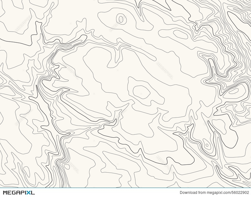 800x630 Topographic Map, Vector Illustration, Light Brown Background