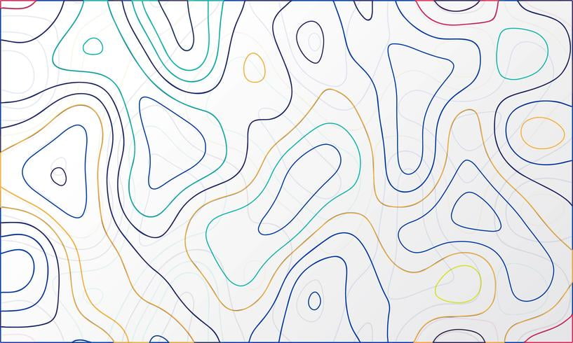 817x490 Abstract Colorful Topographic Map Design Vector Free